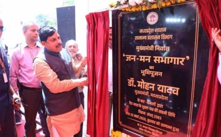मुख्यमंत्री डॉ. यादव ने किया जन-मन सभागार का भूमि पूजन मुख्यमंत्री निवास परिसर में बनेगा विशाल ऑडिटोरियम