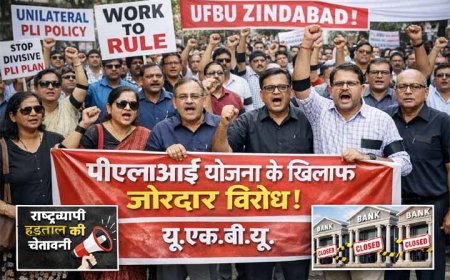 पीएलआई विवाद पर बैंक कर्मियों का उबाल: देशभर में विरोध तेज, हड़ताल की चेतावनी