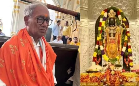 कांग्रेस नेता दिग्विजय सिंह ने अयोध्या में किया रामलला का दर्शन, कहा – मैंने राम मंदिर का विरोध नहीं किया