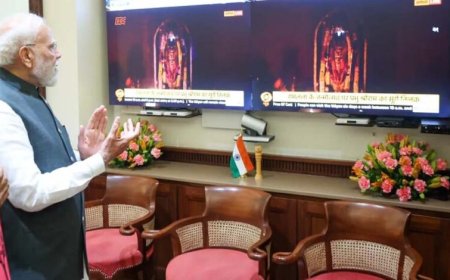 अयोध्या में रामलला का सूर्य तिलक: ललाट पर चमकीं किरणें, PM मोदी ने किए लाइव दर्शन