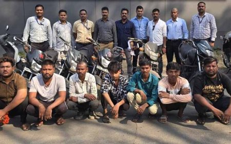बिलासपुर में बाइक चोर गैंग का भंडाफोड़: 19 साल का मास्टरमाइंड सहित 7 आरोपी गिरफ्तार