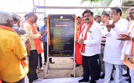 उपमुख्यमंत्री ने 4.08 करोड़ रूपए की लागत के सकरी नदी तटबंध निर्माण का किया भूमिपूजन