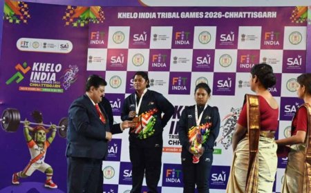 खेलो इंडिया ट्राइबल गेम्स 2026: निकिता ने रचा इतिहास, भारोत्तोलन में कुल 160 किलोग्राम उठाकर छत्तीसगढ़ को दिलाया पहला स्वर्ण