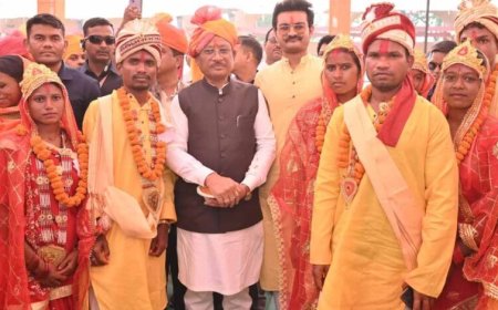 बेटियों के सम्मान का संकल्प: 240 नवविवाहित जोड़ों को मुख्यमंत्री ने दिया सुखद दांपत्य जीवन का आशीर्वाद