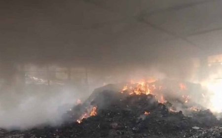कवर्धा के SLRM सेंटर में भीषण आग, दमकल टीम ने हालात पर पाया काबू
