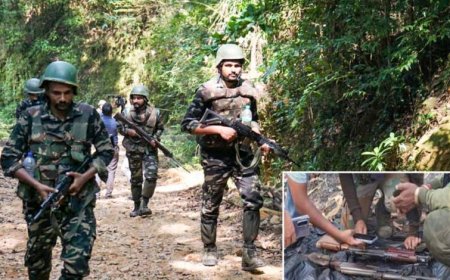 छत्तीसगढ़ के जंगल में नक्सलियों का हथियारों का जखीरा बरामद, AK-47 और इंसास रायफल जब्त