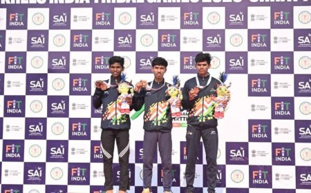 खेलो इंडिया ट्राइबल गेम्स: अरुणाचल की नेडी न्गी, महाराष्ट्र के गोविंद पाडेकर ने 5000 मीटर में जीते स्वर्ण पदक