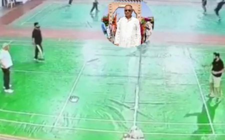 महोबा: बैडमिंटन खेलते वक्त खिलाड़ी की मौत, 5 सेकंड में तोड़ा दम, घटना CCTV में कैद