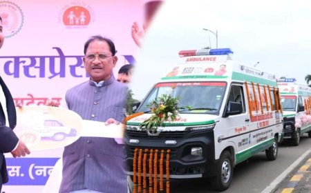 प्रदेश की लाइफलाइन हुई सशक्त: मुख्यमंत्री विष्णुदेव साय ने 370 नई एम्बुलेंस को दिखाई हरी झंडी