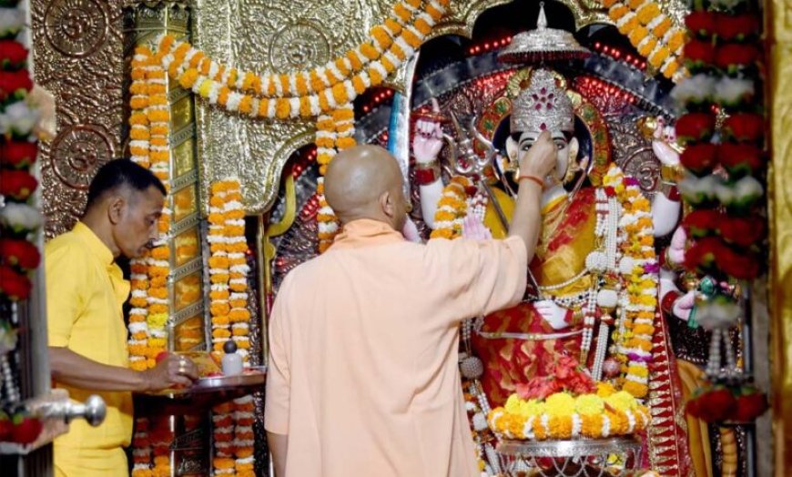 मुख्यमंत्री ने किए मां पाटेश्वरी के दर्शन