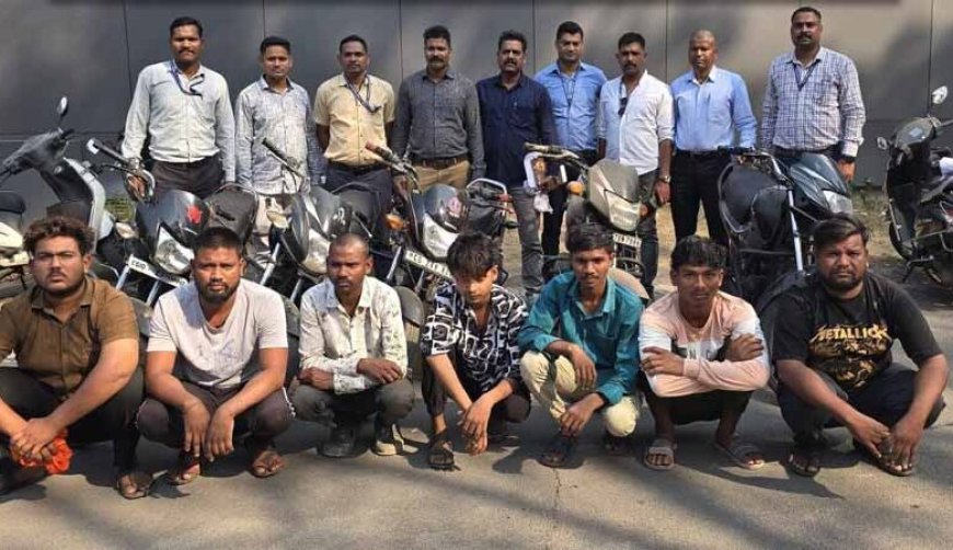 बिलासपुर में बाइक चोर गैंग का भंडाफोड़: 19 साल का मास्टरमाइंड सहित 7 आरोपी गिरफ्तार