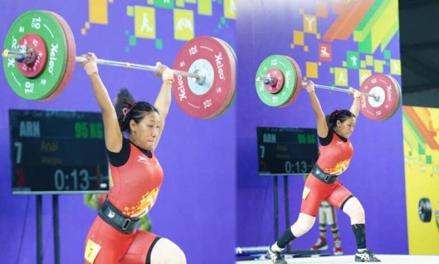 खेलो इंडिया ट्राइबल गेम्स 2026:  58 किग्रा महिला वेटलिफ्टिंग में अरुणाचल की अनाई वांग्सू ने जीता स्वर्ण
