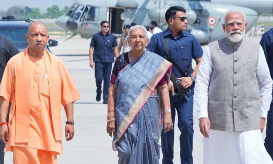 ऐतिहासिक क्षण: जेवर से पहली उड़ान, राज्यपाल आनंदीबेन पटेल व सीएम योगी ने किया लखनऊ का सफर