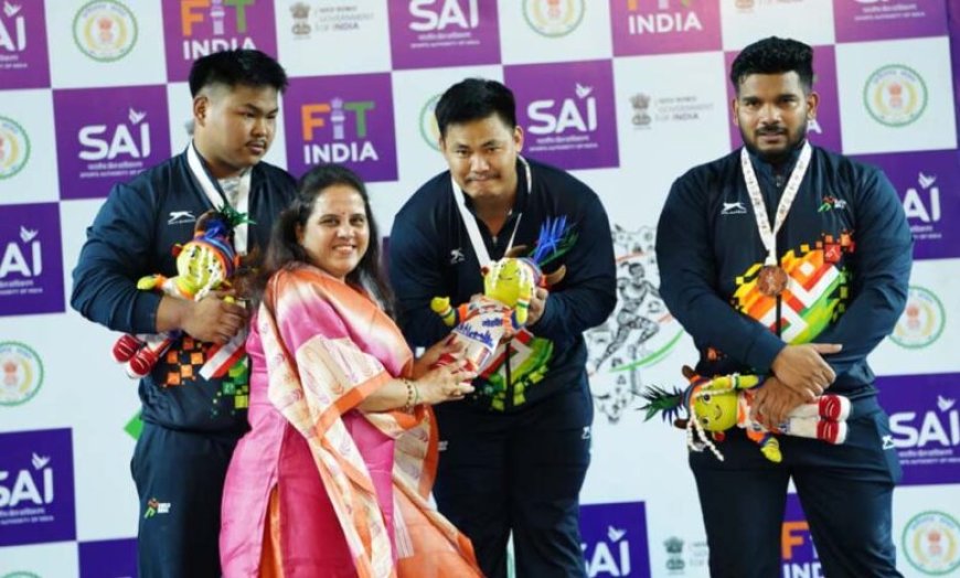 वेटलिफ्टिंग स्पर्धा में अरुणाचल पुरुष और असम महिला वर्ग में ओवरऑल चैम्पियन
