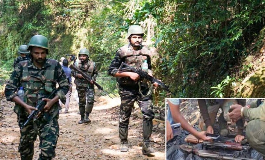 छत्तीसगढ़ के जंगल में नक्सलियों का हथियारों का जखीरा बरामद, AK-47 और इंसास रायफल जब्त