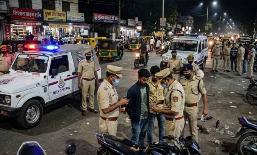 भोपाल में सख्ती: सड़कों पर शराब पीने वालों पर कार्रवाई, 7 थानों ने चलाया अभियान