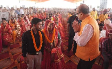 सामूहिक विवाह कार्यक्रम में शामिल हुए राज्यपाल