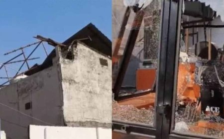 इंदौर में बड़ा हादसा: सुयश अस्पताल परिसर में 70 फीट ऊंचा छज्जा गिरा