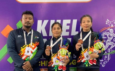 कुश्ती सीखने के लिए स्विमिंग पूल में जॉब करने वाली देबी डायमारी की मेहनत लाई रंग, खेलो इंडिया ट्राइबल गेम्स में जीता रजत