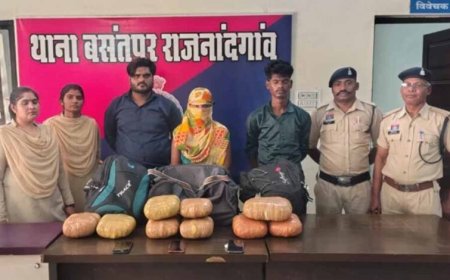 राजनांदगांव में बड़ा खुलासा: पुलिस को देख घबराए तस्कर, 9 किलो से ज्यादा गांजा बरामद