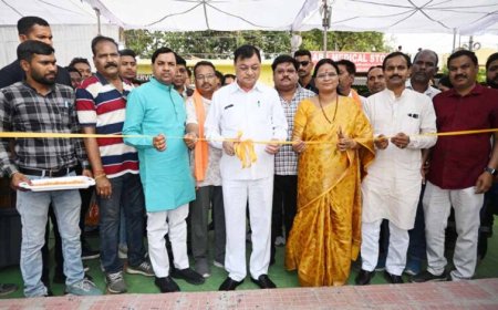 उद्योग मंत्री लखनलाल देवांगन ने रजत जयंती उद्यान को जनसेवा में किया समर्पित