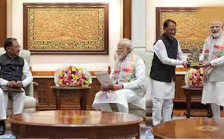 दिल्ली दौरे से लौटे सीएम साय, नक्सलवाद खत्म करने की पहल पर PM का जताया आभार