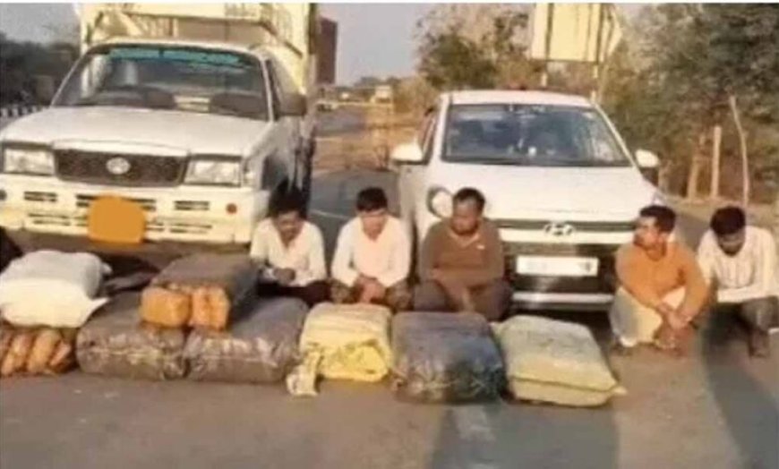 महासमुंद में बड़ा ड्रग्स ऑपरेशन: डेढ़ करोड़ का गांजा जब्त, 5 तस्कर गिरफ्तार