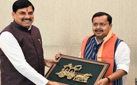 मुख्यमंत्री मोहन यादव ने नई दिल्ली में राष्ट्रीय अध्यक्ष नितिन नबीन से की सौजन्य मुलाकात, समसामयिक मुद्दों पर चर्चा