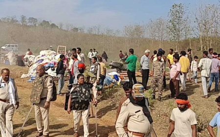 महामाया पहाड़ में अतिक्रमण हटाने बुलडोजर चला, डबरीपानी में पुलिस फोर्स तैनात; 157 लोगों का कब्जा हटाया जाएगा