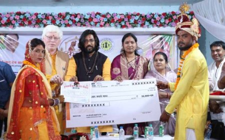 मुख्यमंत्री  विष्णुदेव साय के मार्गदर्शन में जिले के तीन स्थलों पर सामूहिक विवाह संपन्न