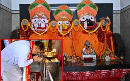 विष्णुदेव साय हरिनाम संकीर्तन नामयज्ञ में हुए शामिल, श्री जगन्नाथ मंदिर में पूजा कर प्रदेश की खुशहाली की कामना