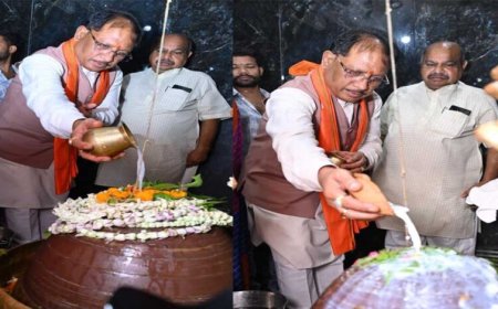 मुख्यमंत्री ने हाटकेश्वर महादेव मंदिर में पूजा-अर्चना कर प्रदेशवासियों के सुख समृद्धि की कामना की