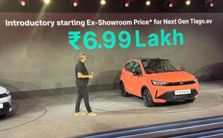 Tata की सबसे सस्ती EV लॉन्च! Tiago EV पर ₹1 लाख तक की कटौती और लाइफटाइम वारंटी