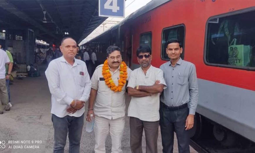 रायपुर कार्यक्रम के दौरान अनूपपुर में हुआ राष्ट्रीय अध्यक्ष का हुआ स्वागत