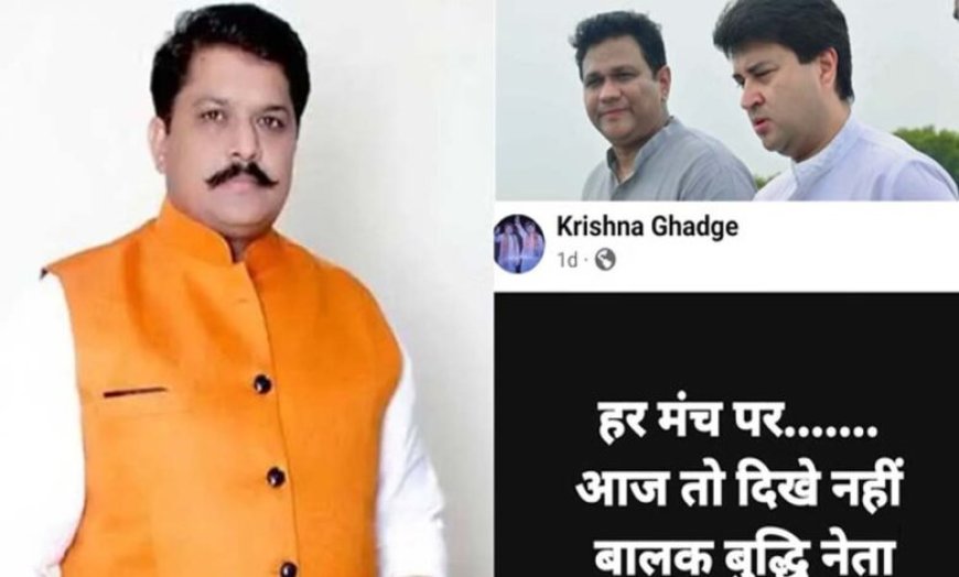 बीजेपी में बढ़ा सियासी घमासान: कृष्णा घाड़गे को नोटिस, ‘बालक बुद्धि नेता’ पोस्ट पर कार्रवाई