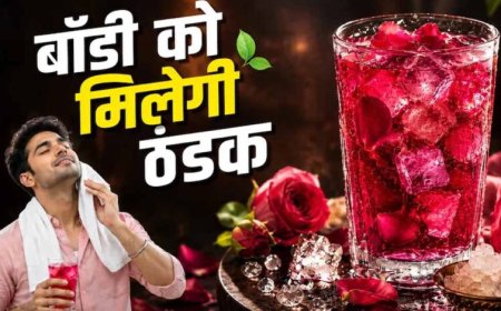 गर्मी से राहत दिलाने वाला गुलाब-मिश्री शरबत: घर पर बनाएं नेचुरल कूल ड्रिंक