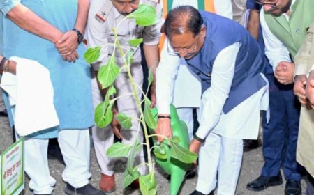 विश्व पर्यावरण दिवस पर मुख्यमंत्री  विष्णु देव साय ने किया ‘एक पेड़ माँ के नाम’ अभियान 2026-27 का शुभारंभ