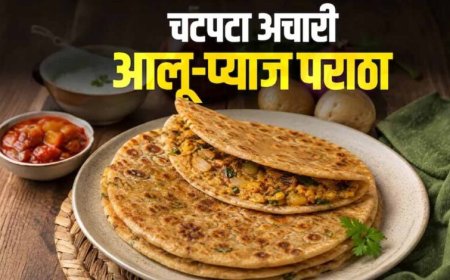 अचारी आलू-प्याज पराठा: आसान रेसिपी से बनाएं चटपटा नाश्ता