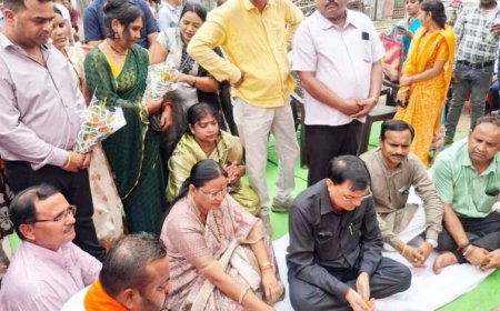 उद्योग मंत्री लखनलाल देवांगन ने सड़क डामरीकरण का कार्य प्रारंभ कराया