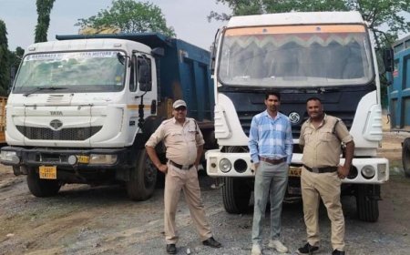 सारंगढ़-बिलाईगढ़ में खनिज विभाग की बड़ी कार्रवाई 1 पोकलेन और 6 हाईवा जब्त