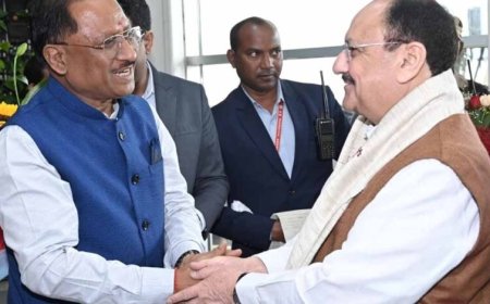 CM साय ने जेपी नड्डा से की मुलाकात, स्वास्थ्य सेवाओं और खाद-बीज उपलब्धता पर हुई अहम चर्चा
