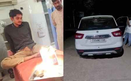 कार-बाइक की टक्कर में दो पत्रकार घायल, कुचलने की कोशिश का गंभीर आरोप