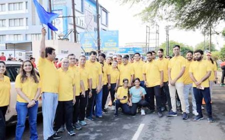 रक्तदान से लेकर मैराथन तक… आईसीएआई भोपाल ने दिया स्वस्थ और विकसित भारत का संदेश