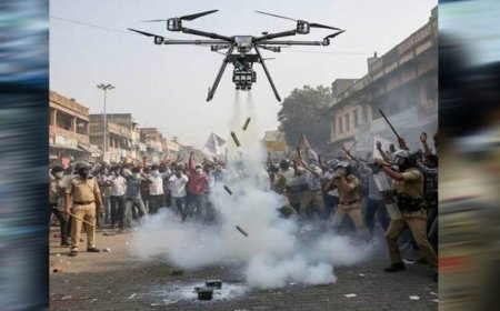 MP Police का हाईटेक प्लान! अब ड्रोन से छोड़े जाएंगे आंसू गैस के गोले