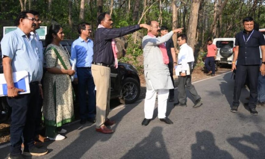 उप मुख्यमंत्री अरुण साव ने 308 करोड़ की लागत से बन रहे केशकाल घाट बायपास रुट का किया निरीक्षण -