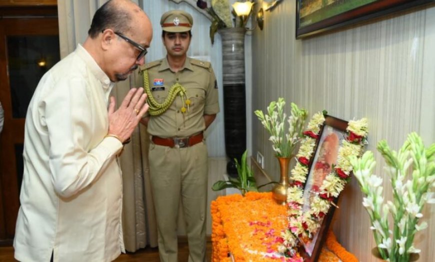 डॉ श्यामा प्रसाद मुखर्जी की पुण्यतिथि पर राज्यपाल ने दी श्रद्धांजलि