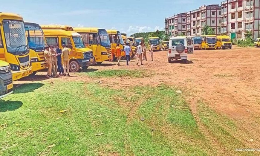 जगदलपुर में स्कूल बसों की जांच में 44 वाहन मिले गायब, अब होगी सख्त कार्रवाई