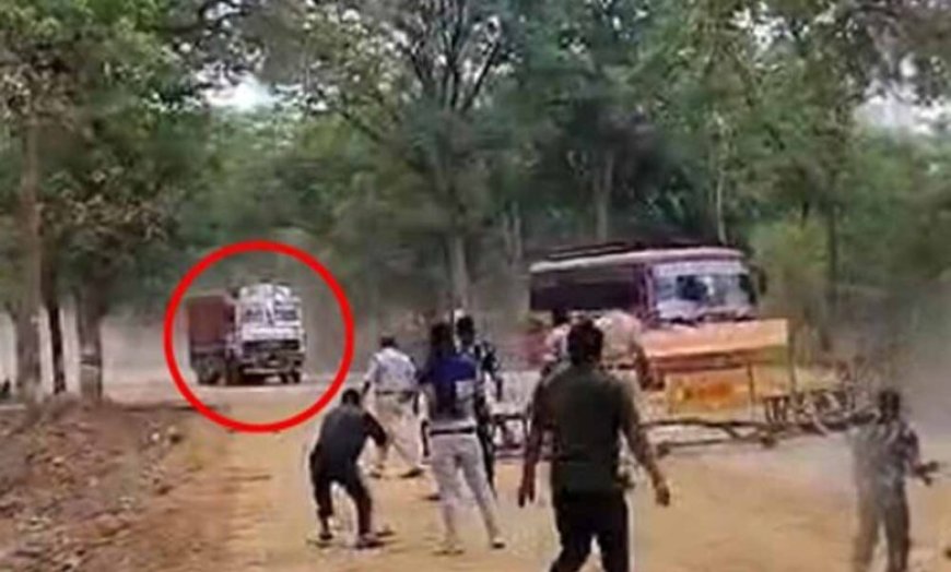 Mohla-Manpur में पुलिस बैरिकेड तोड़कर भागा ट्रक, दर्दनाक हादसे में मासूम की मौत