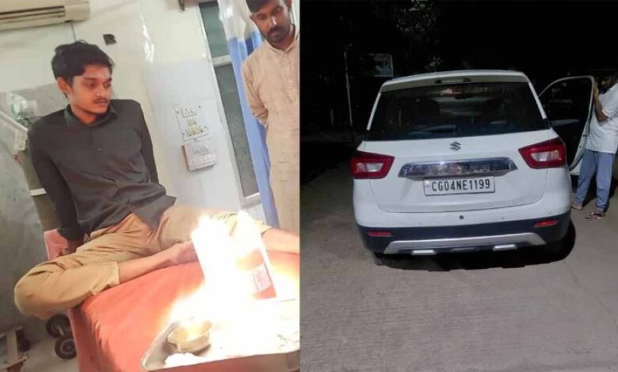 कार-बाइक की टक्कर में दो पत्रकार घायल, कुचलने की कोशिश का गंभीर आरोप