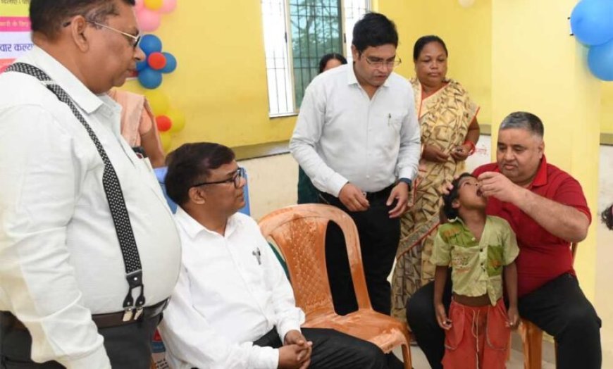 हर बच्चे तक पहुंचे पोलियो की सुरक्षा का कवच : पर्यटन एवं संस्कृति मंत्री  राजेश अग्रवाल ने पिलाई जीवनरक्षक खुराक